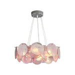 Vistosi Murano Disc Glass Chandelier