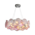 Vistosi Murano Disc Glass Chandelier