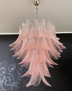 Italian Murano leaf glass chandelier