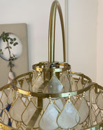 Golden Arc Scallop Shade Floor Lamp