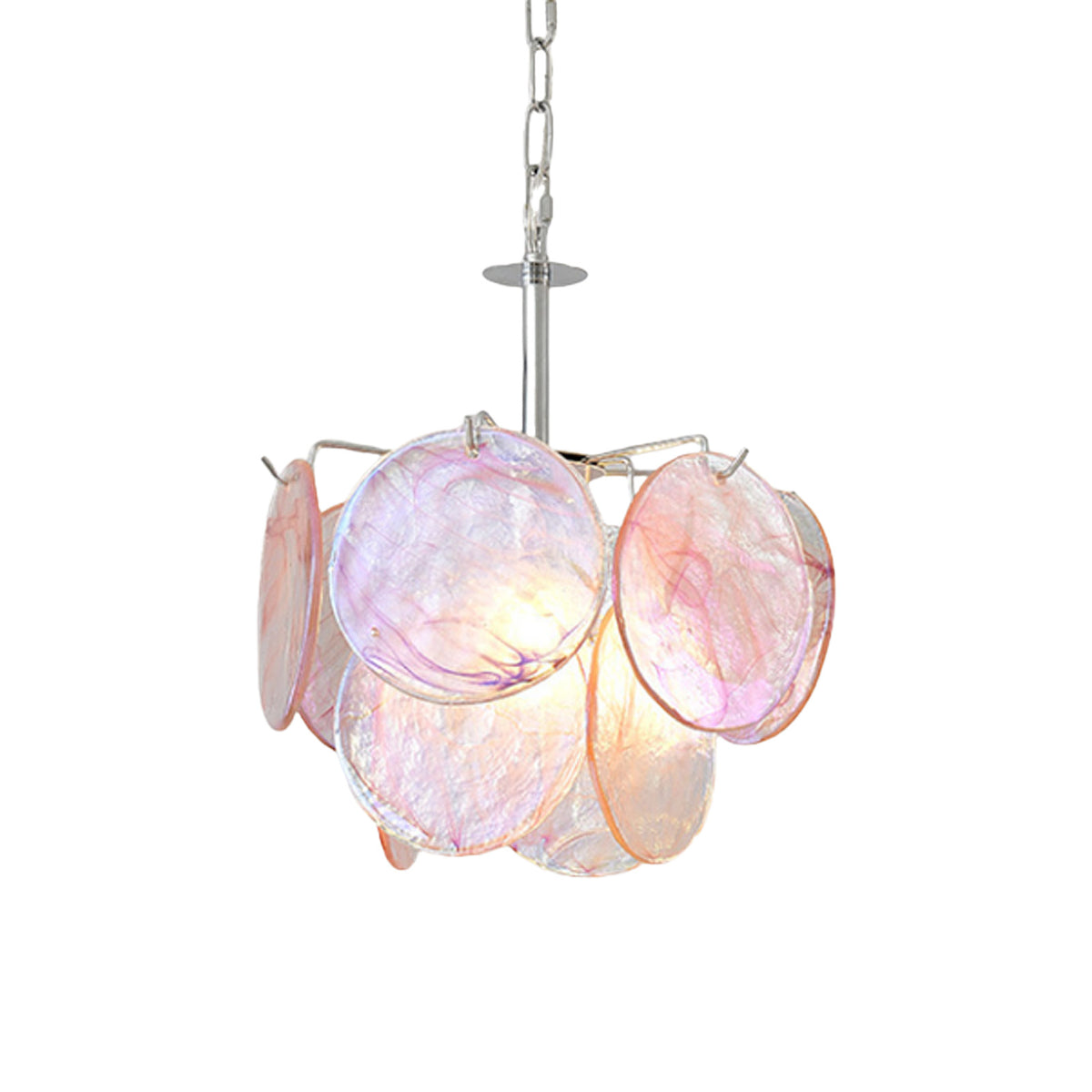 Season Murano Disc Glass Chandelier