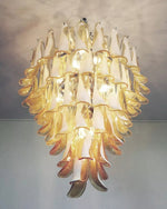 Elongated Murano hand-blown glass chandelier