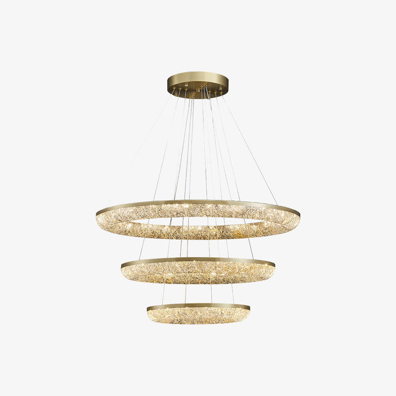 Round Ring Crystal Chandeliers