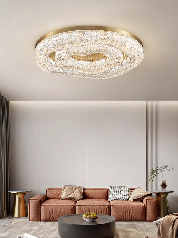 Light luxury brass ceiling lamp