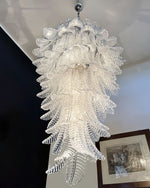 Italian exquisite Murano slender chandelier