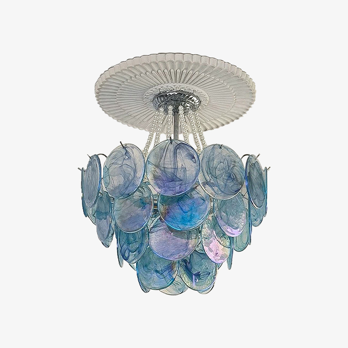 Venfield Murano Disc Glass Chandelier