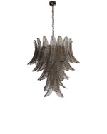 Italian Murano leaf glass chandelier