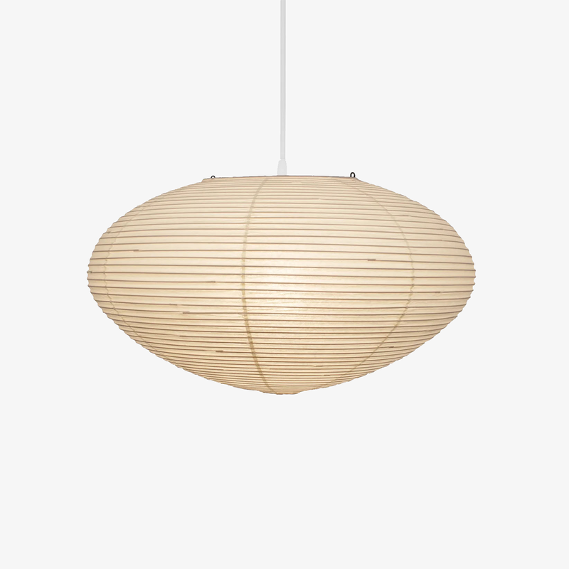 Odile Ribbed Paper Dome Pendant Light