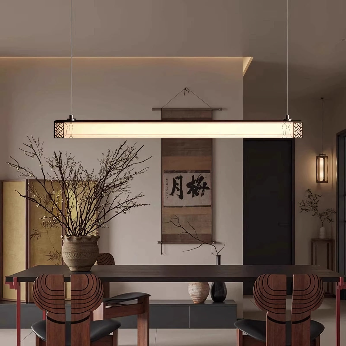 Chinese style long Pendant Light