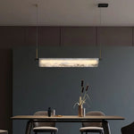 Alabaster Linear Art Chandelier