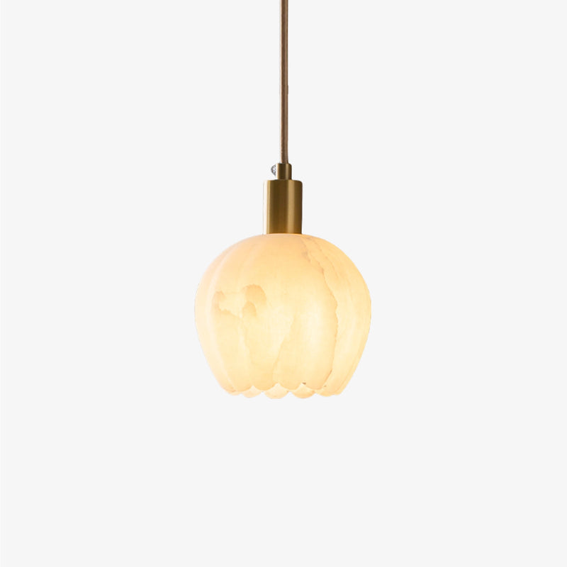 Alabaster Lotus Pendant Lamp