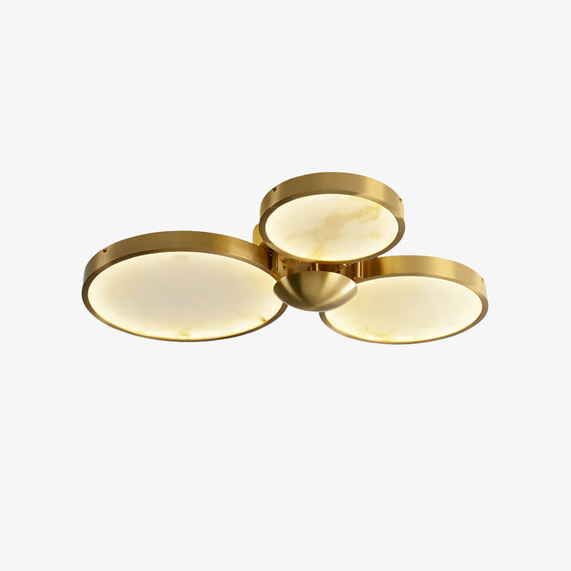 Alabaster Modern Disc Ceiling Light