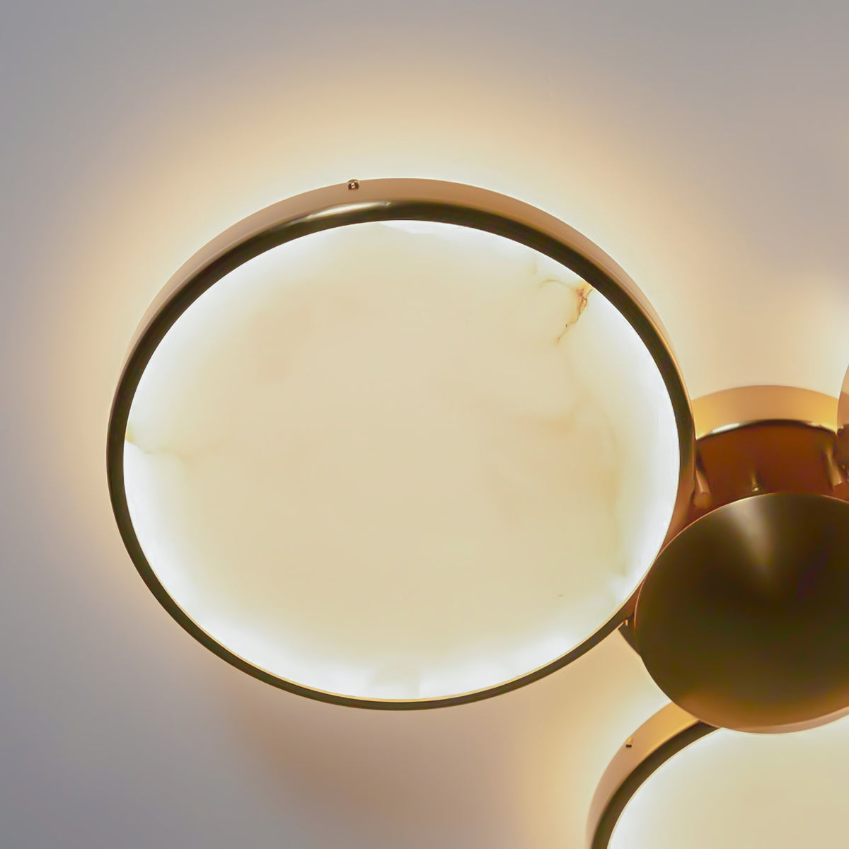 Alabaster Modern Disc Ceiling Light