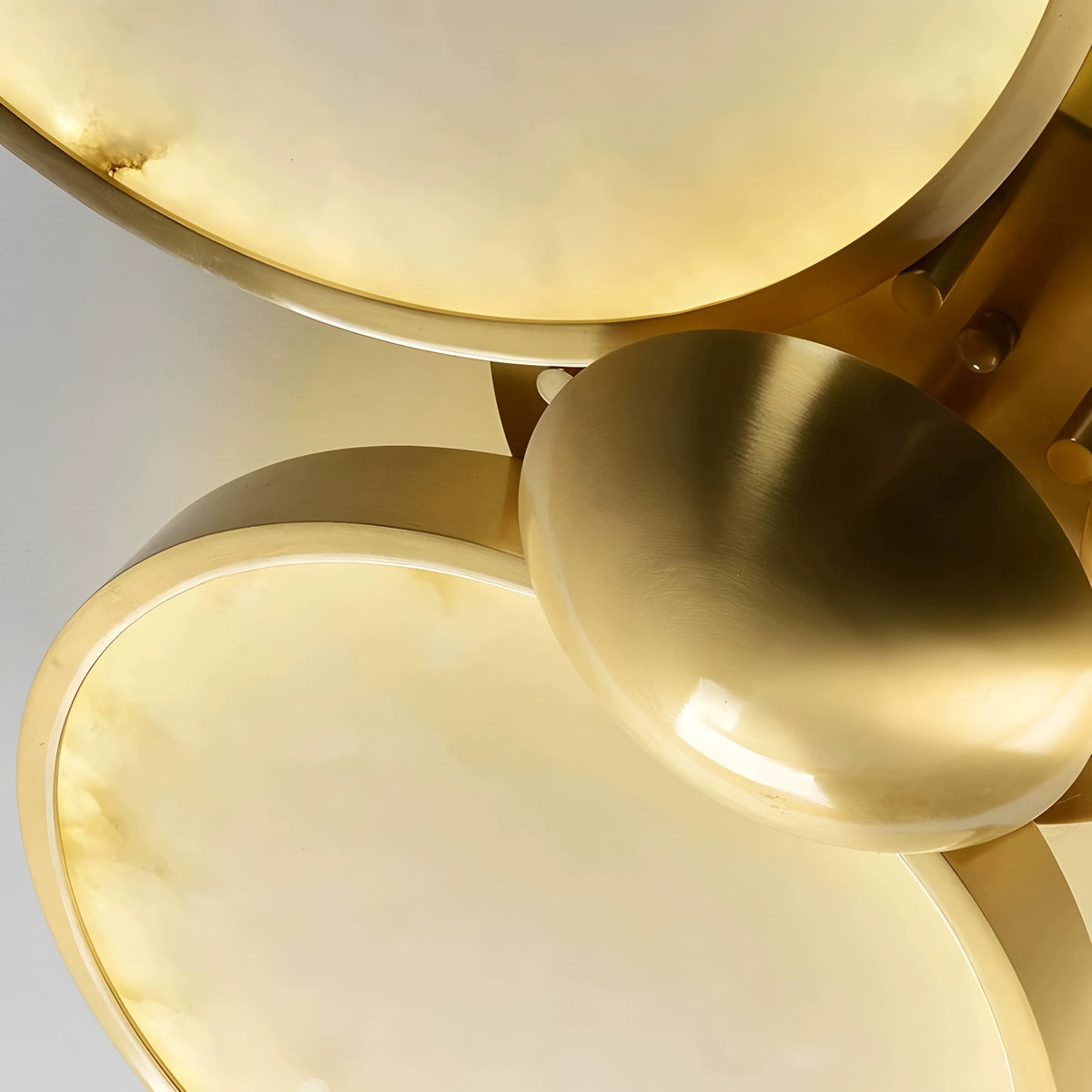 Alabaster Modern Disc Ceiling Light
