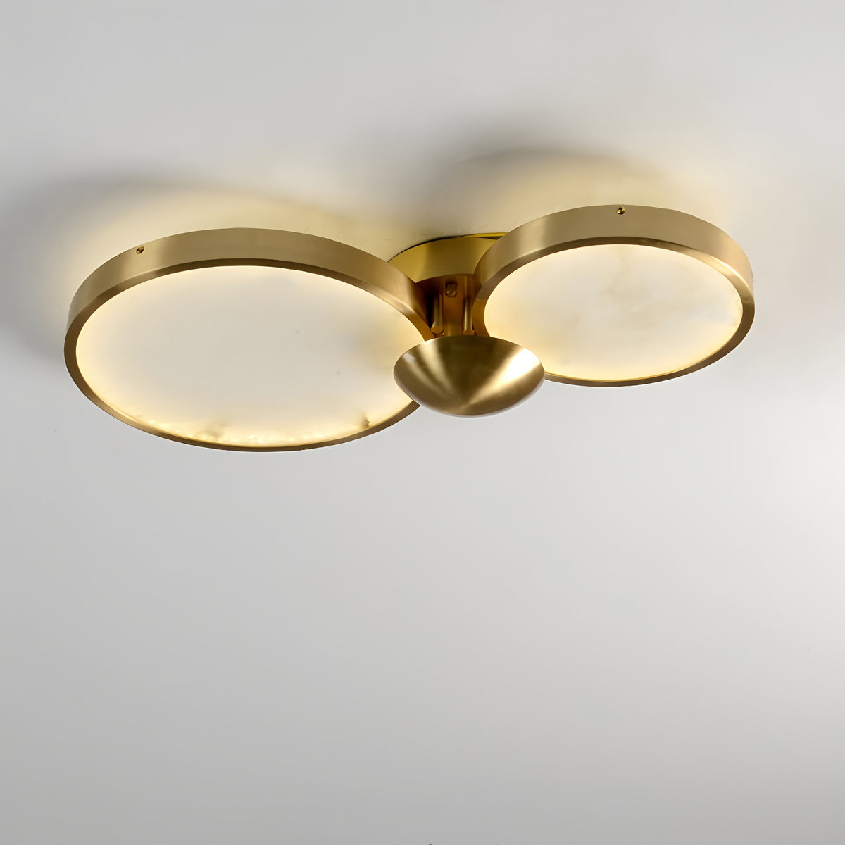 Alabaster Modern Disc Ceiling Light
