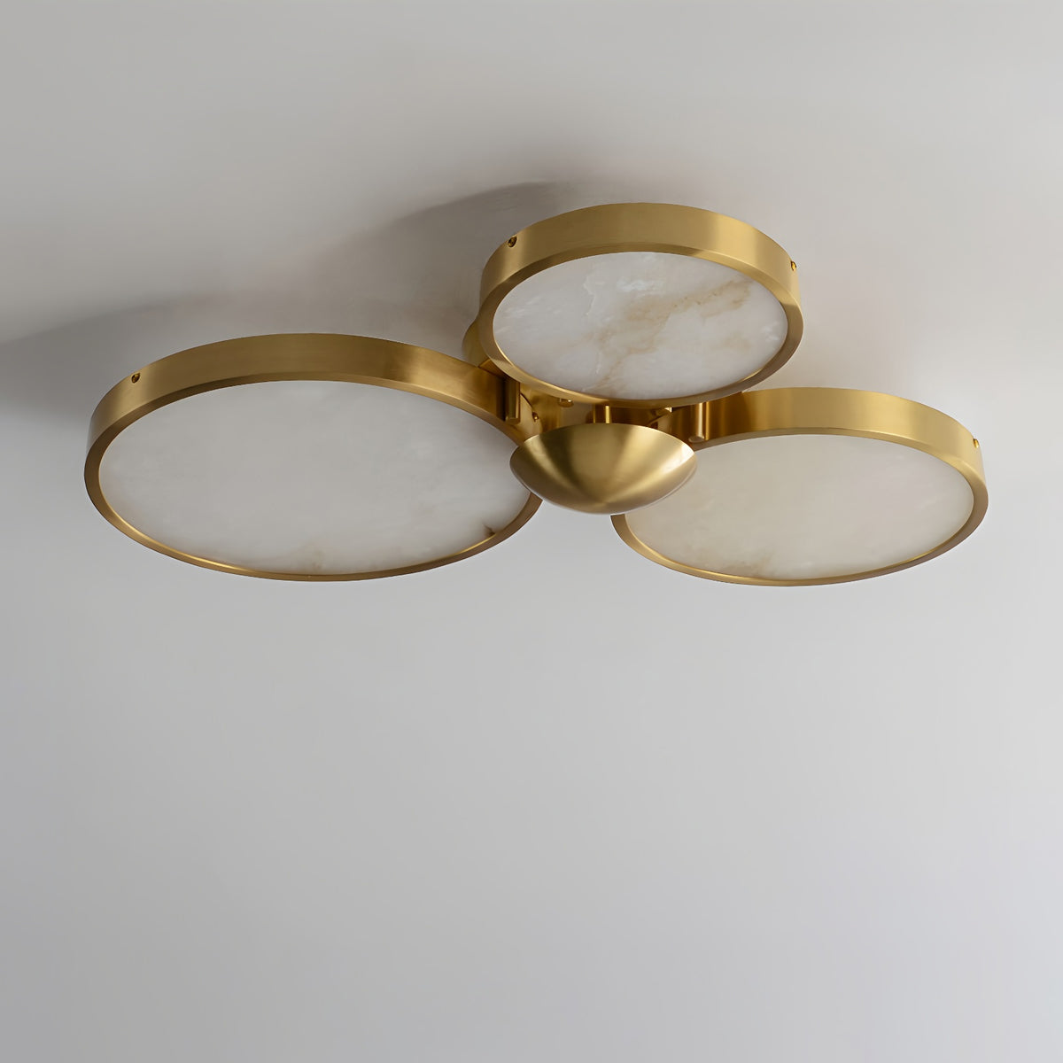 Alabaster Modern Disc Ceiling Light