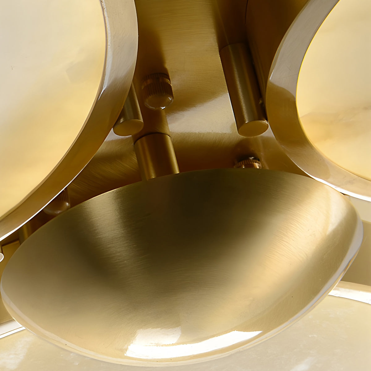Alabaster Modern Disc Ceiling Light