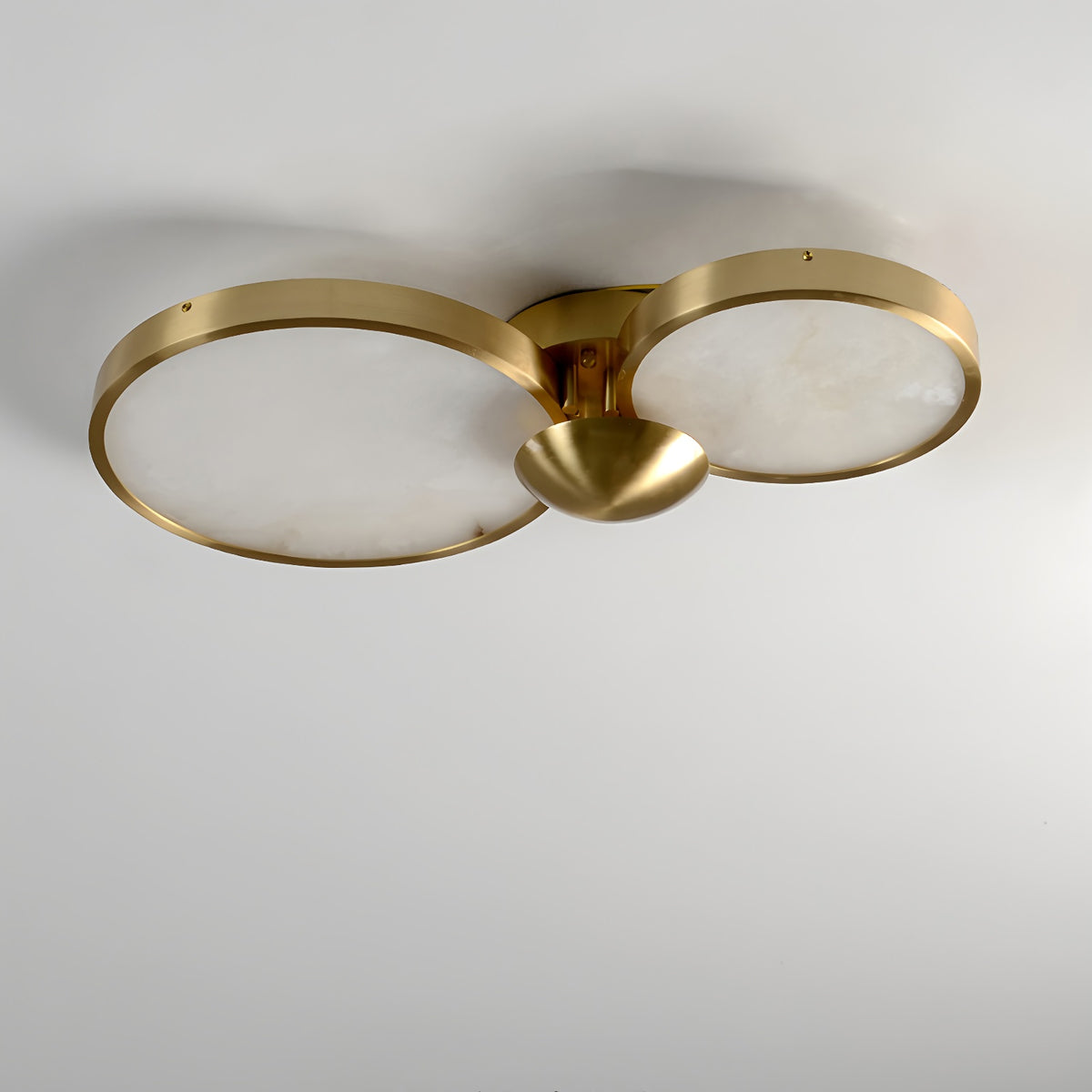 Alabaster Modern Disc Ceiling Light