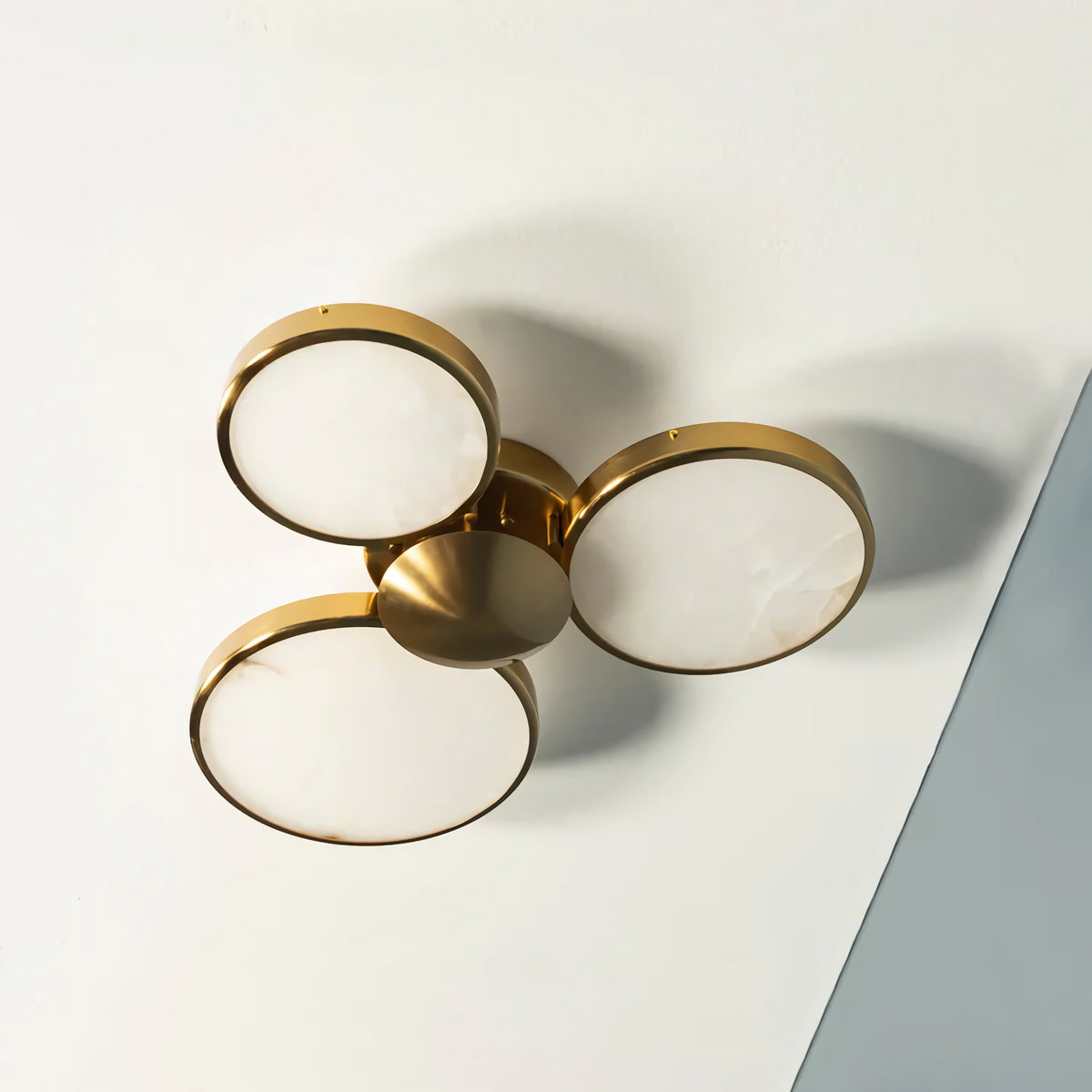 Alabaster Modern Disc Ceiling Light