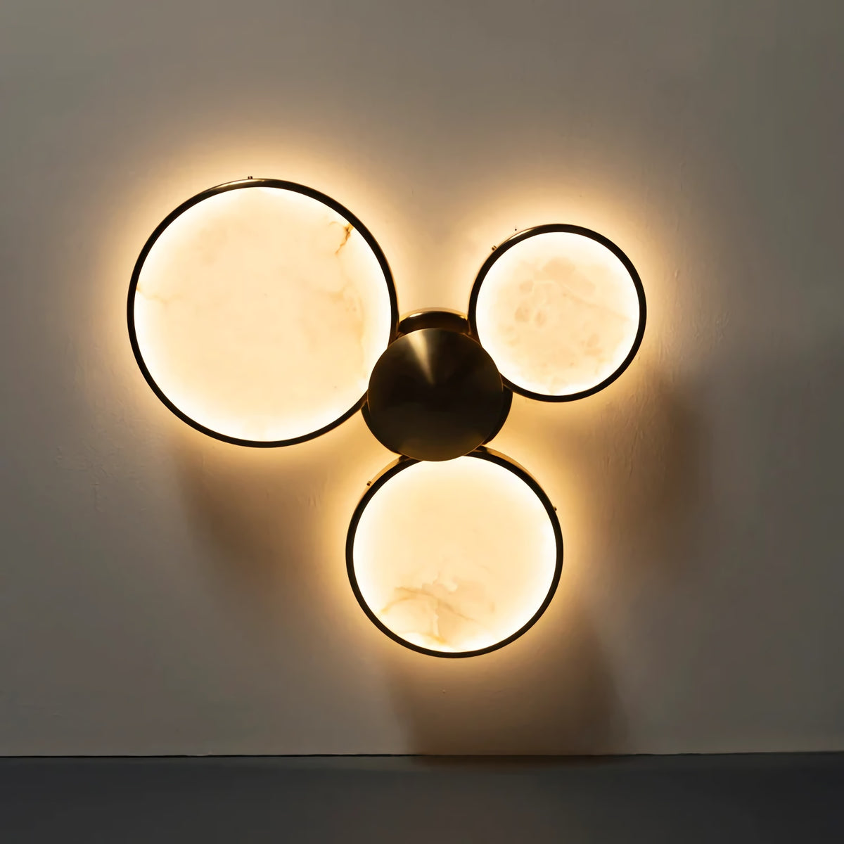 Alabaster Modern Disc Ceiling Light