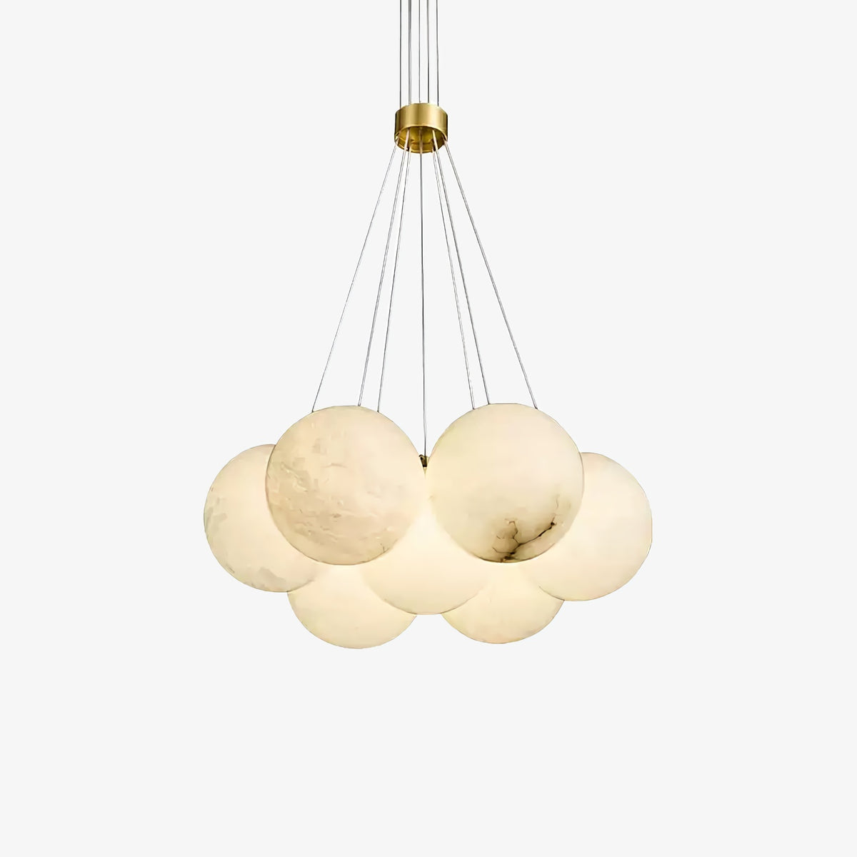 Alabaster Multi-Light Orb Chandelier
