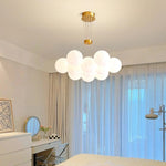 Alabaster Multi-Light Orb Chandelier