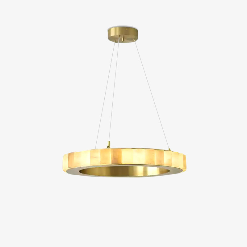 Alabaster Ring Pendant Lamp