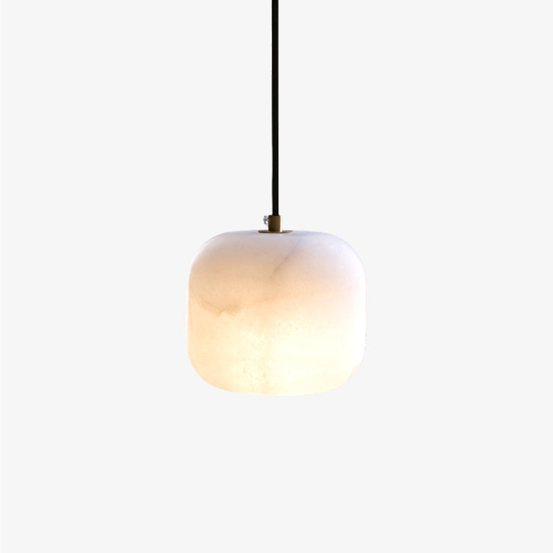 Alabaster Square Bedside Pendant Lamp