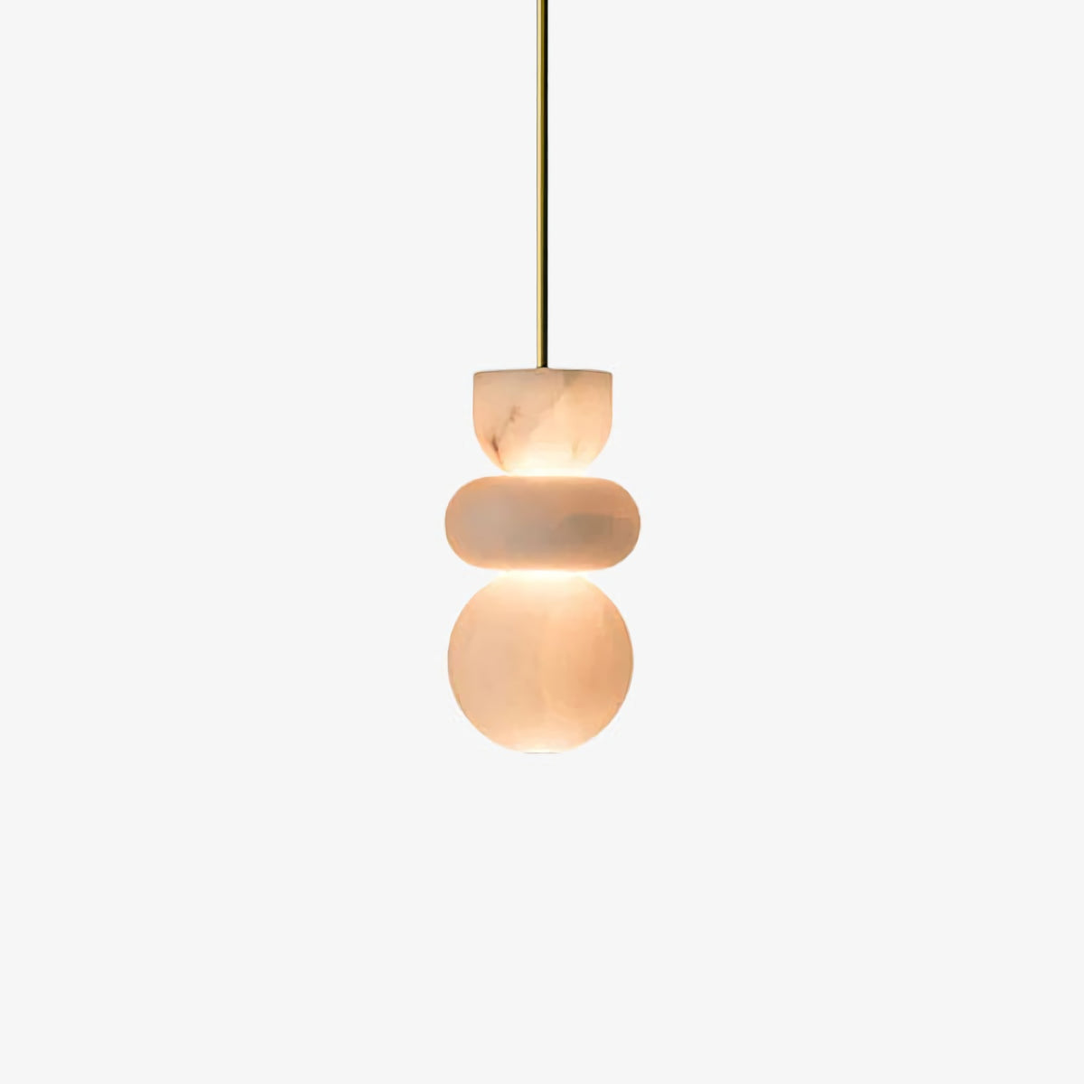 Alabaster Totem Pendant Lamp