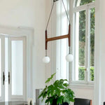 Astra Wood Orb Chandelier