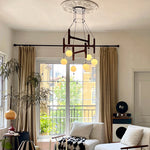 Astra Wood Orb Chandelier