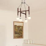 Astra Wood Orb Chandelier