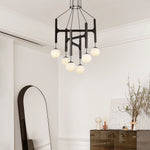 Astra Wood Orb Chandelier