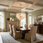 Bubble Spiral Glass Sphere Chandelier