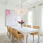 Bubble Spiral Glass Sphere Chandelier