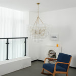 Bubble Spiral Glass Sphere Chandelier