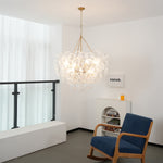 Bubble Spiral Glass Sphere Chandelier