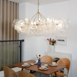 Bubble Spiral Glass Sphere Chandelier