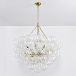 Bubble Spiral Glass Sphere Chandelier