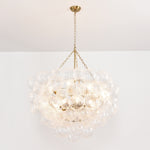 Bubble Spiral Glass Sphere Chandelier