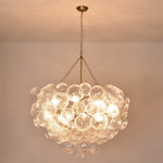 Bubble Spiral Glass Sphere Chandelier