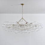 Bubble Spiral Glass Sphere Chandelier
