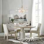 Bubble Spiral Glass Sphere Chandelier