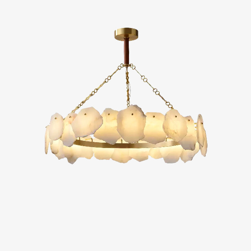 Burton Round Alabaster Chandelier
