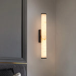 Callisto Cylindrical Alabaster Wall Lamp