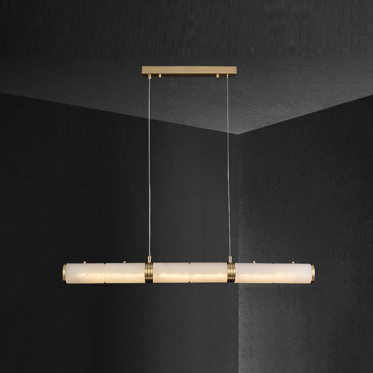 Caroline Alabaster Art Linear Pendant Lamp