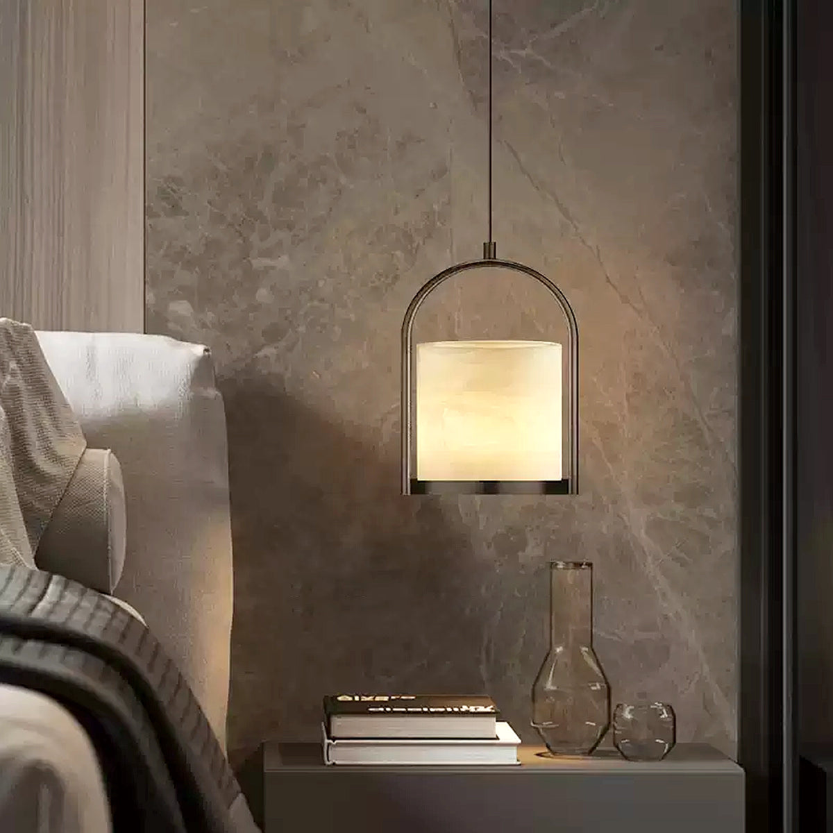 Cortland Alabaster Pendant Lamp