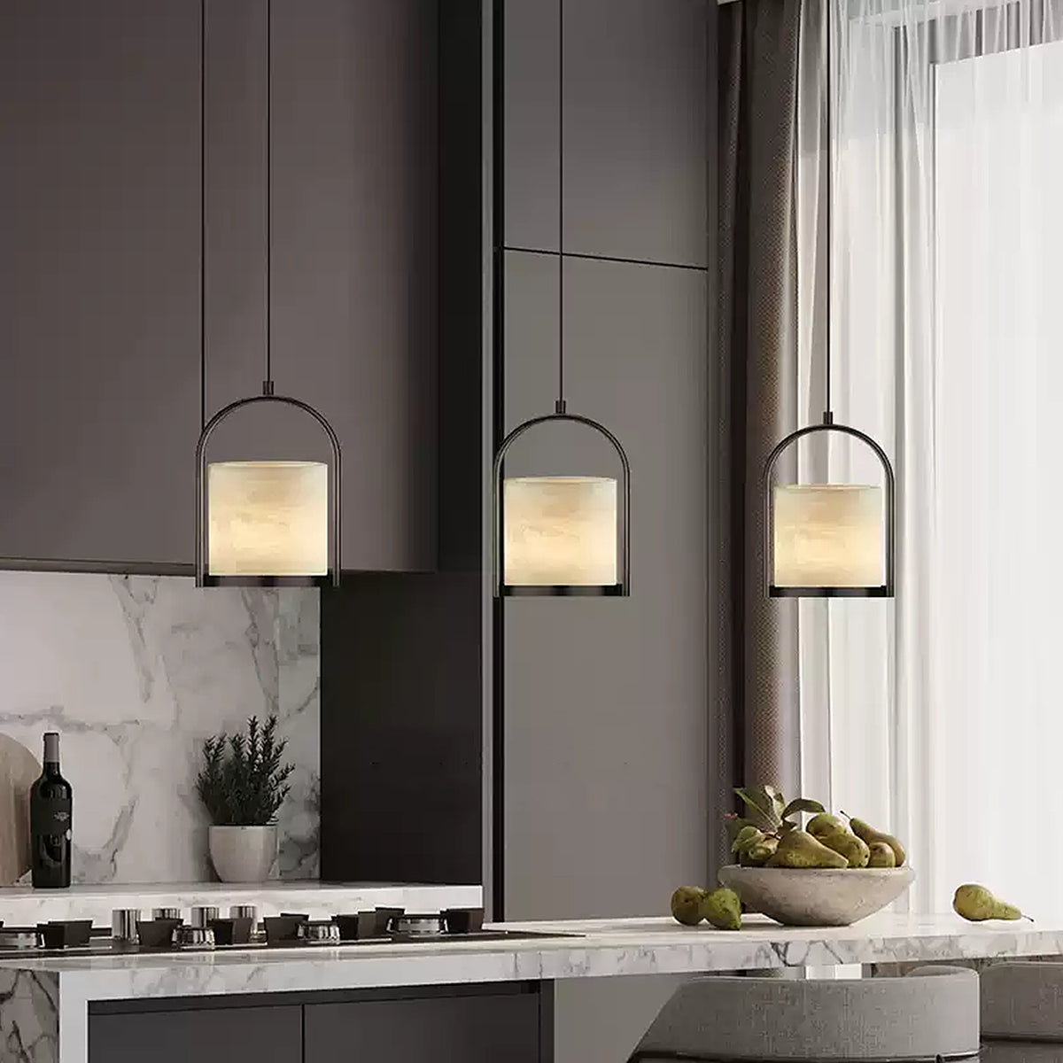 Cortland Alabaster Pendant Lamp