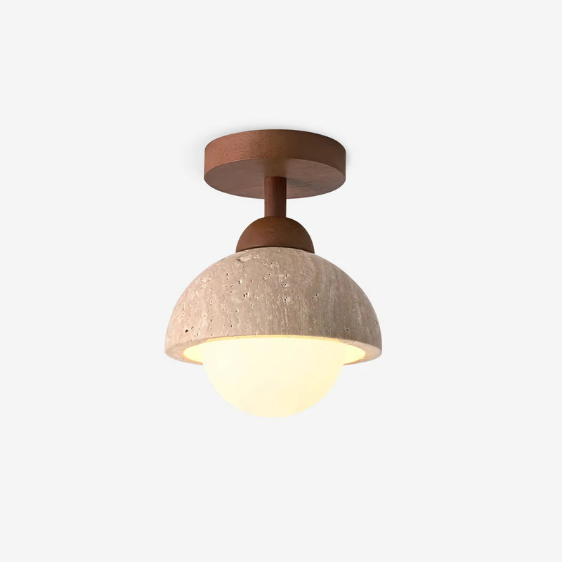 Eala Travertine Ceiling Light