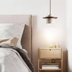 Elegant Textured Cylindra Stone Pendant Lamp